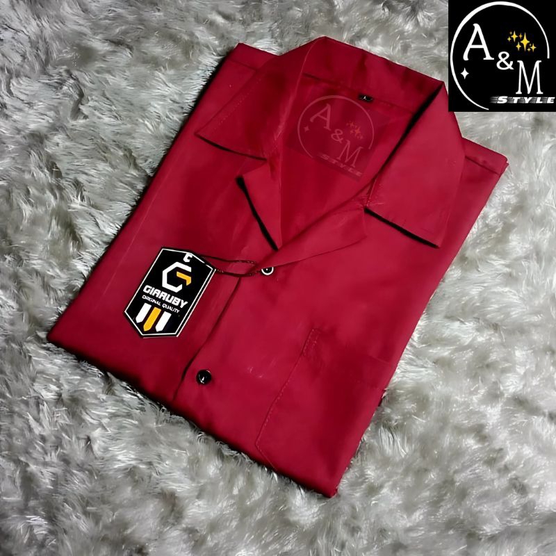 kemeja/baju pria polos santai/Hawai/Korea style outfit terbaru