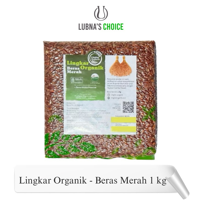 

Lingkar Organik - Beras Merah Organik Vakum 1 kg