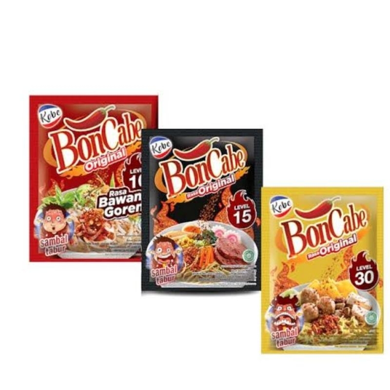 

BON CABE CABAI BUBUK SACHET NETTO 4.5G R X 12 PCS Masakan Pedas