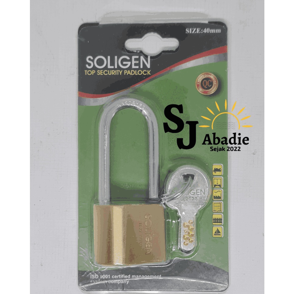 Paket Terkini 1 Pcs Gembok Per Pir Komputer Kunci Kuningan Top Security Padlock Soligen 5 Ml Panjang