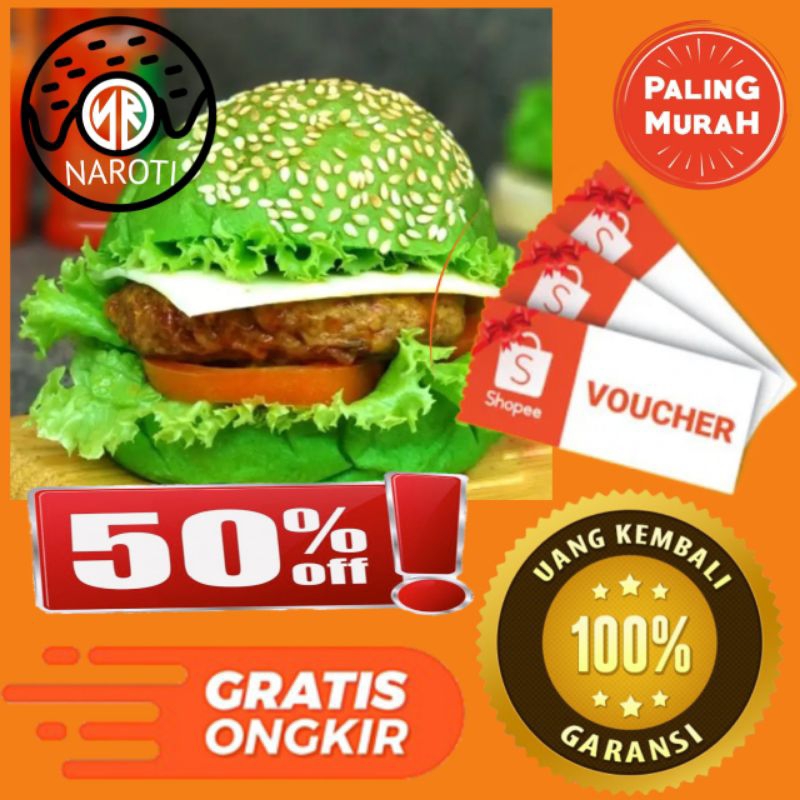 

ROTI BURGER HIJAU 8CM ISI 20 PCS TERMURAH DISCOUNT 50% / ROTI BUN / ROTI LEMBUT / ROTI BURGER WIJEN / ROTI BULAT UKURAN 8 CM