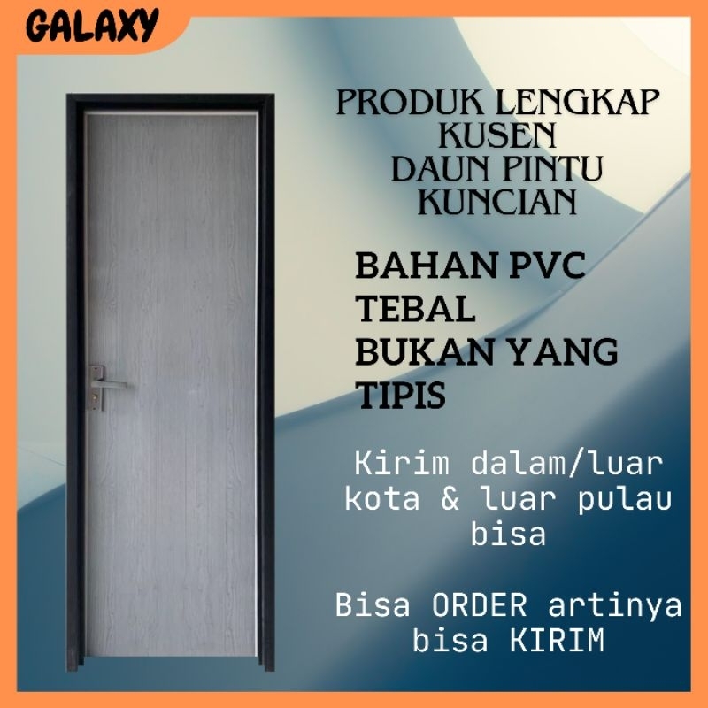 Pintu Kamar Mandi PVC Tebal Aesthetik