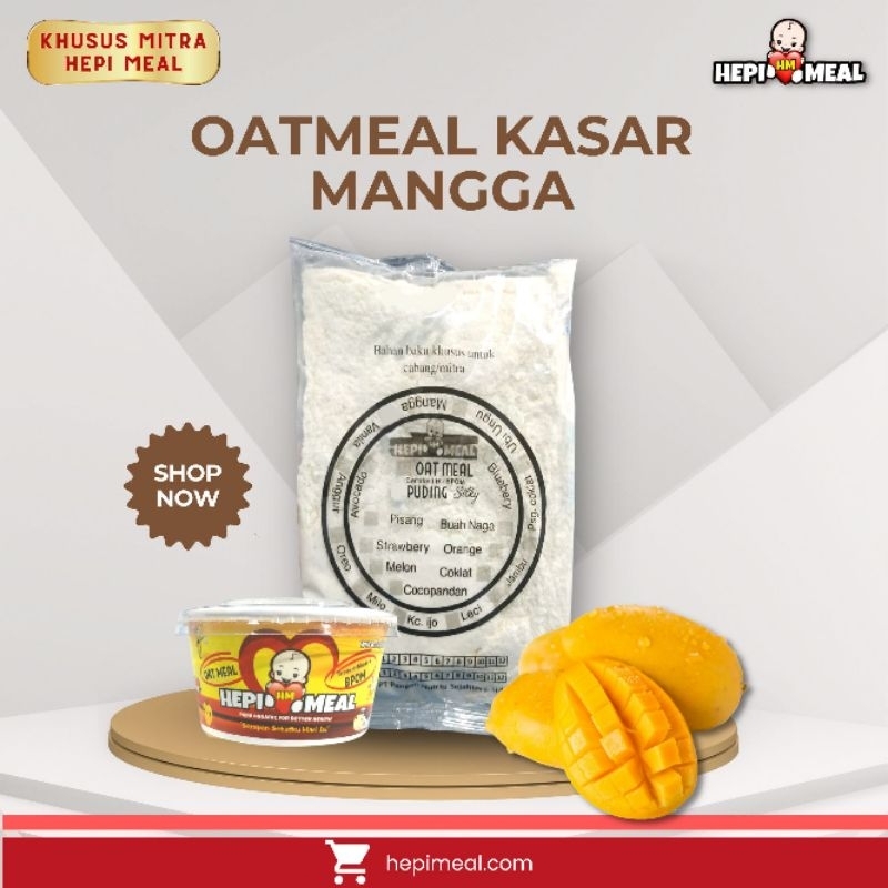 

oatmeal rasa buah mangga KASAR