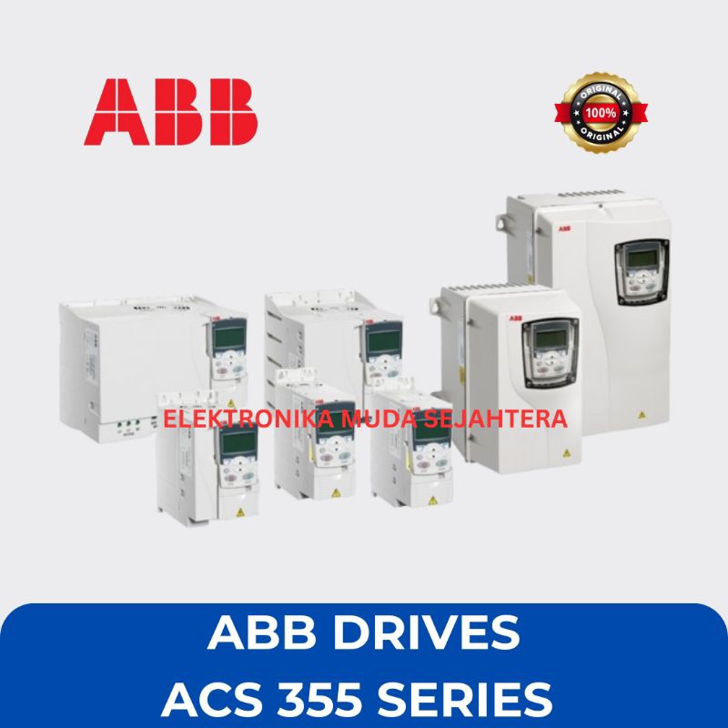 ABB INVERTER ACS355-03E-02A4-4 0.75kW / 1HP 380V 3 PHASE / VFD ABB / VSD ABB