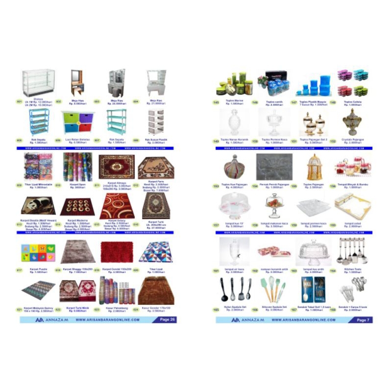 buku katalog arisan barang