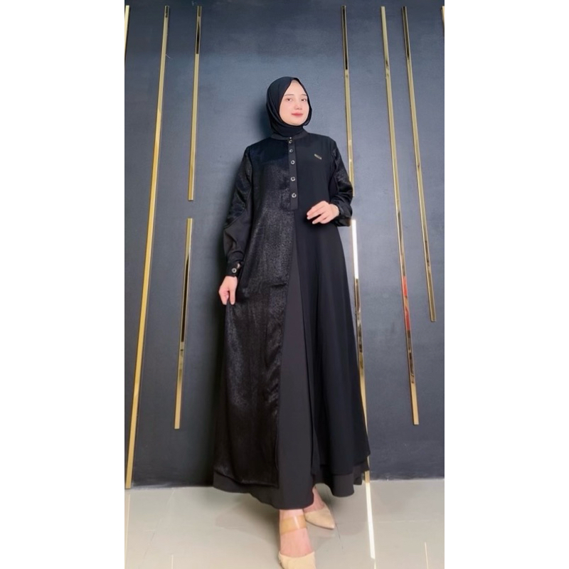 GAMIS ABAYA RIANI (SPECIAL BLACK)