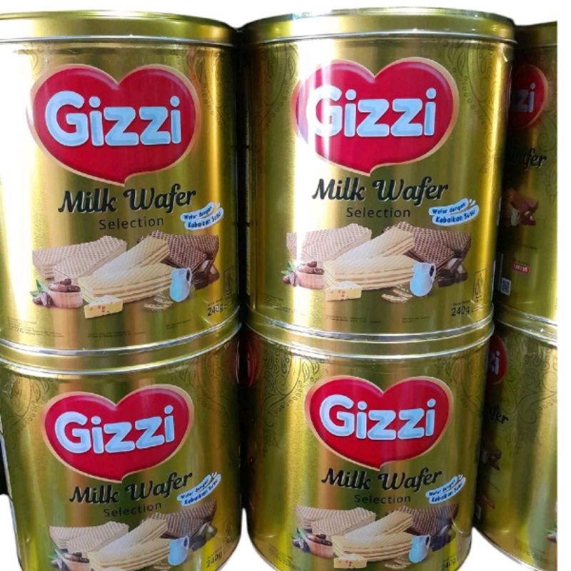 

Gizzi Festive Wafer & Wafer Milk Biscuit Selection Tin 240gr