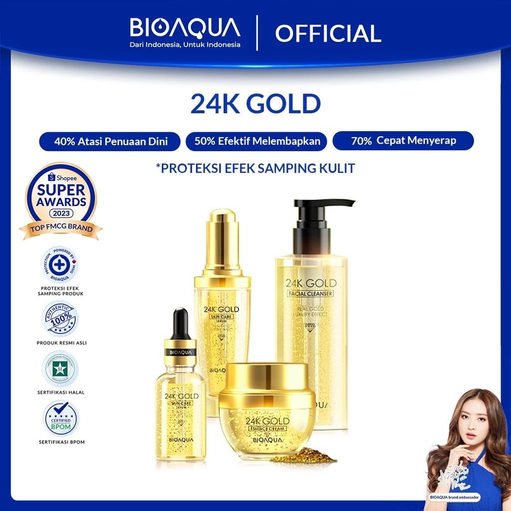 [LANGOWAN] BIOAQUA 24K GOLD SKINCARE SERIES