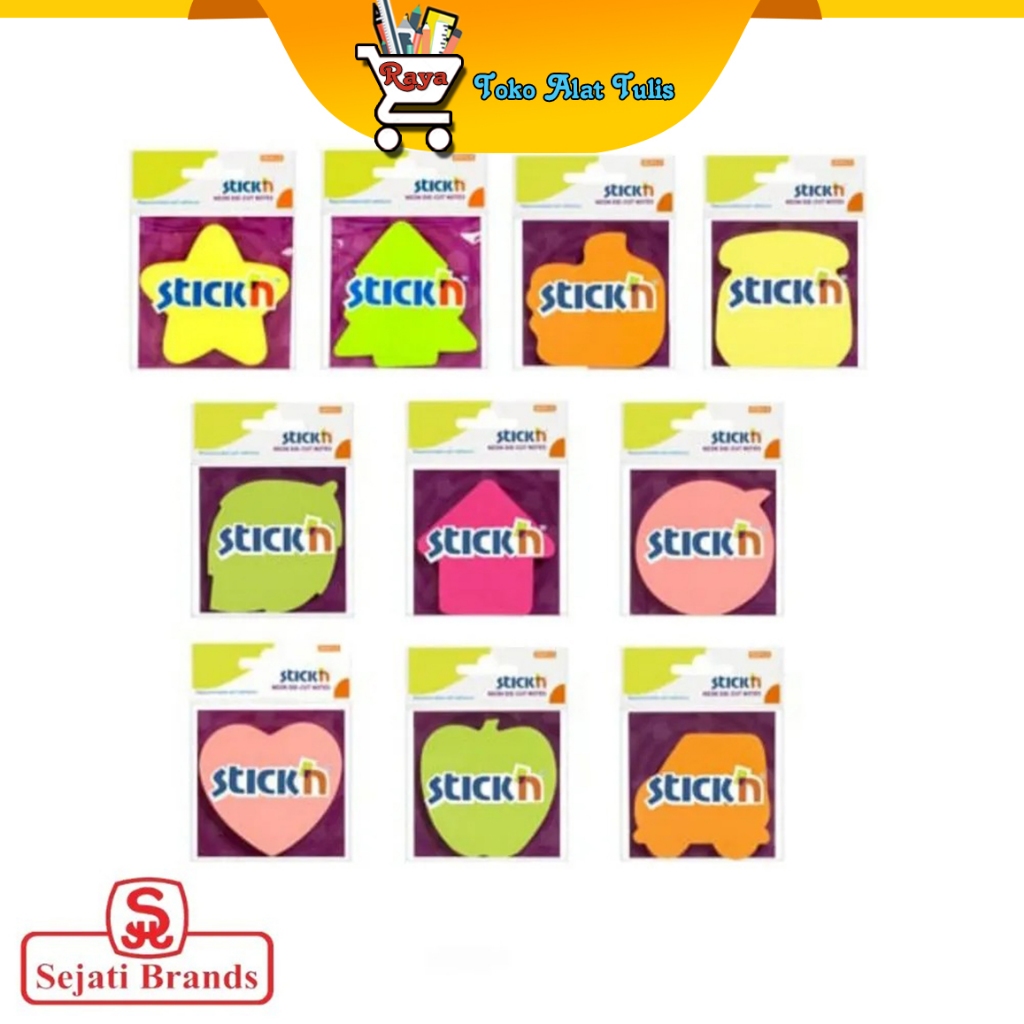 

Stick ' N Sticky Notes Neon Die-Cut Car Neon Orange 21450