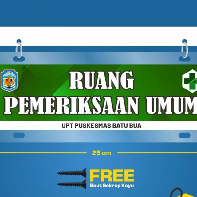 PAPAN NAMA RUANGAN GANTUNG AKRILIK
