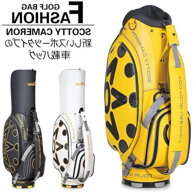 Golf Pria Wanita Tas Golf Cart Bag Bahan PU Dua Warna untuk Pria dan Wanita Tas Golf Cart Bag Bahan 