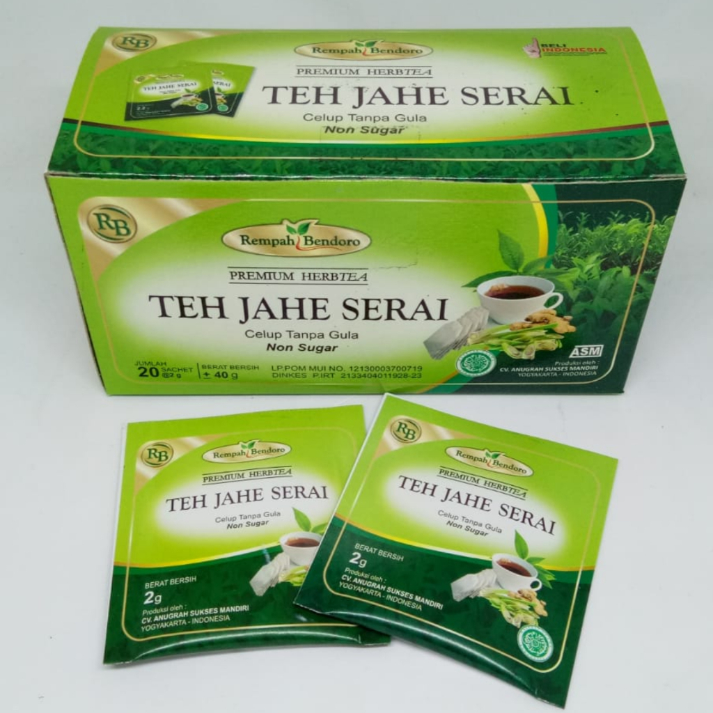 

Teh Celup Jahe Serai 20 Sachet by REMPAH BENDORO