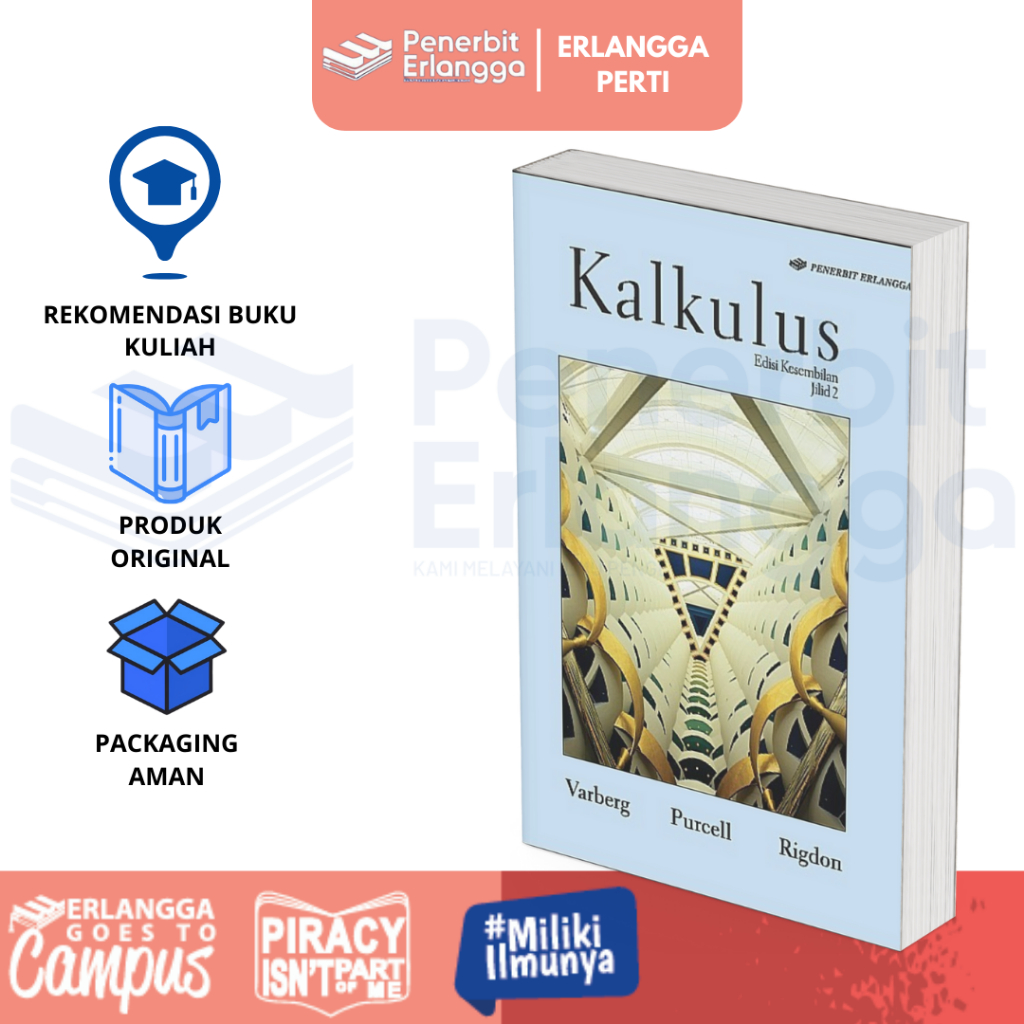 [Erlangga] Buku Referensi Mahasiswa:   Kalkulus Edisi 9 Jilid 2 - Purcell