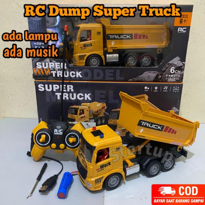 Mainan RC Mobil Super Dump Truck / Mainan Mobil Dump Truck / Mainan Mobil Kontruksi
