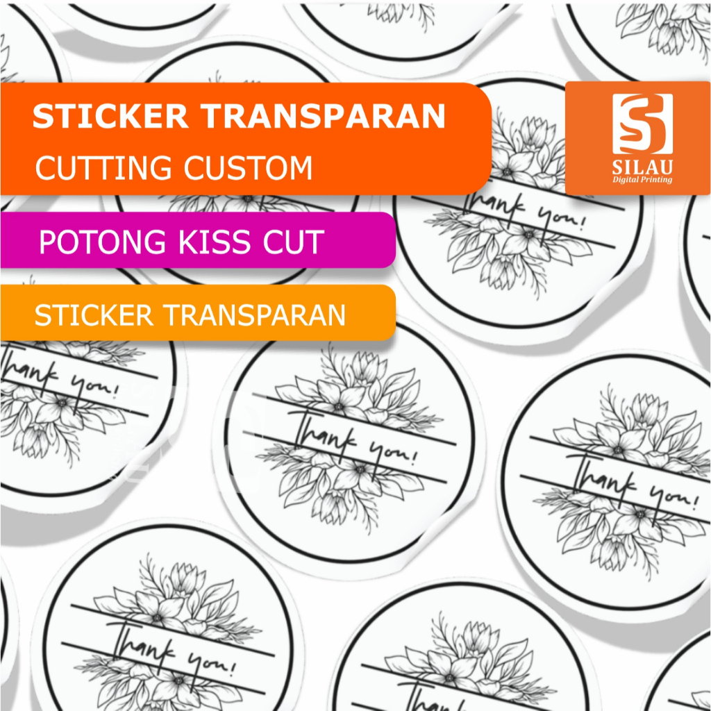 

SILAU PRINTING - Cetak Stiker Transparant / Label Makanan / Toples Kemasan Botol / Minuman Custom