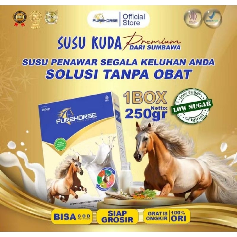 

Susu kuda sumbawa pure horse /susu kuda stamina nyeri sendi