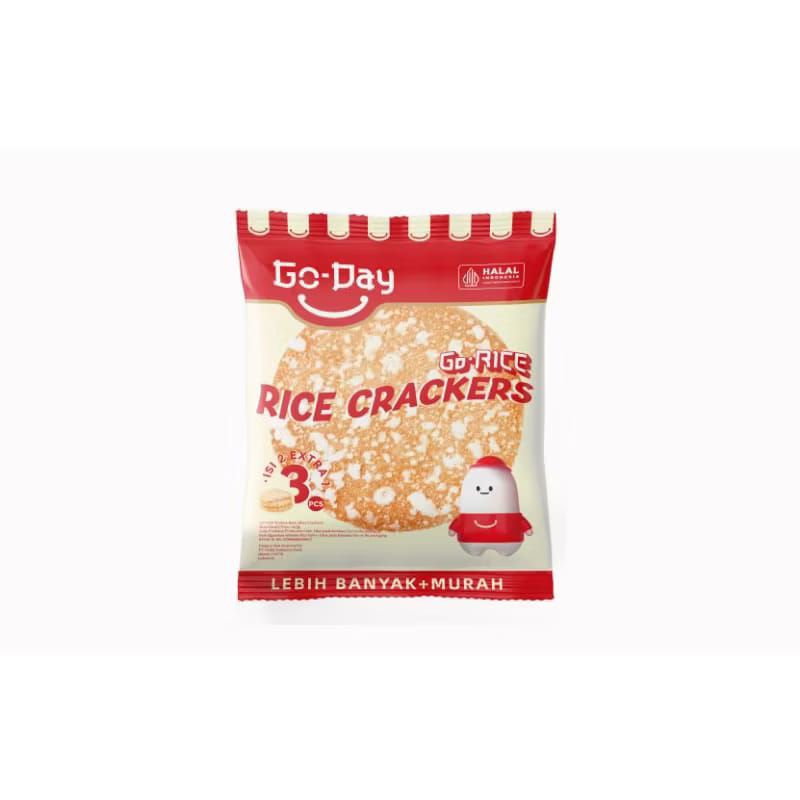 

10 pcs Go day Go rice Crackers Makanan ringan cemilan enak