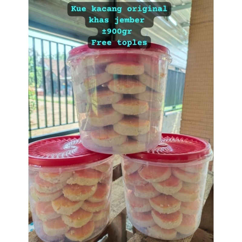 

KUCANG KUE KACANG KHAS JEMBER 900GR FREE TOPLES