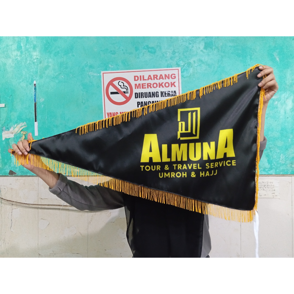 Bendera Rumbai Custom/Bendera Travel Rumbai segitiga/Bendera Tour Rumbai