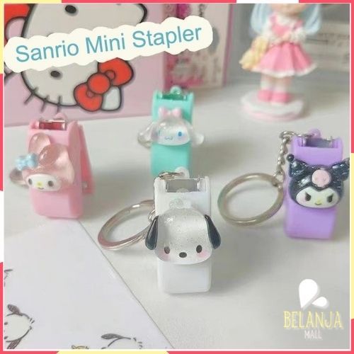 

HL0683 Stapler Gantungan Kunci Sanrio yang Lucu Stapler Mini Kartun Stapler Kreatif School Supplies SUPER GEMOY Y1983