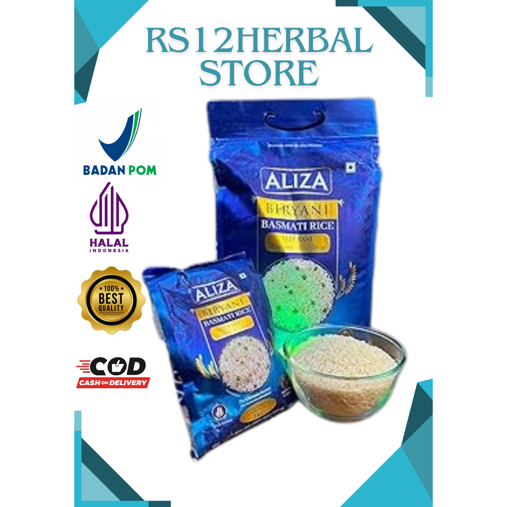 

Beras Aliza Biryani Basmati 5kg Biryani Basmati Rice asli impor
