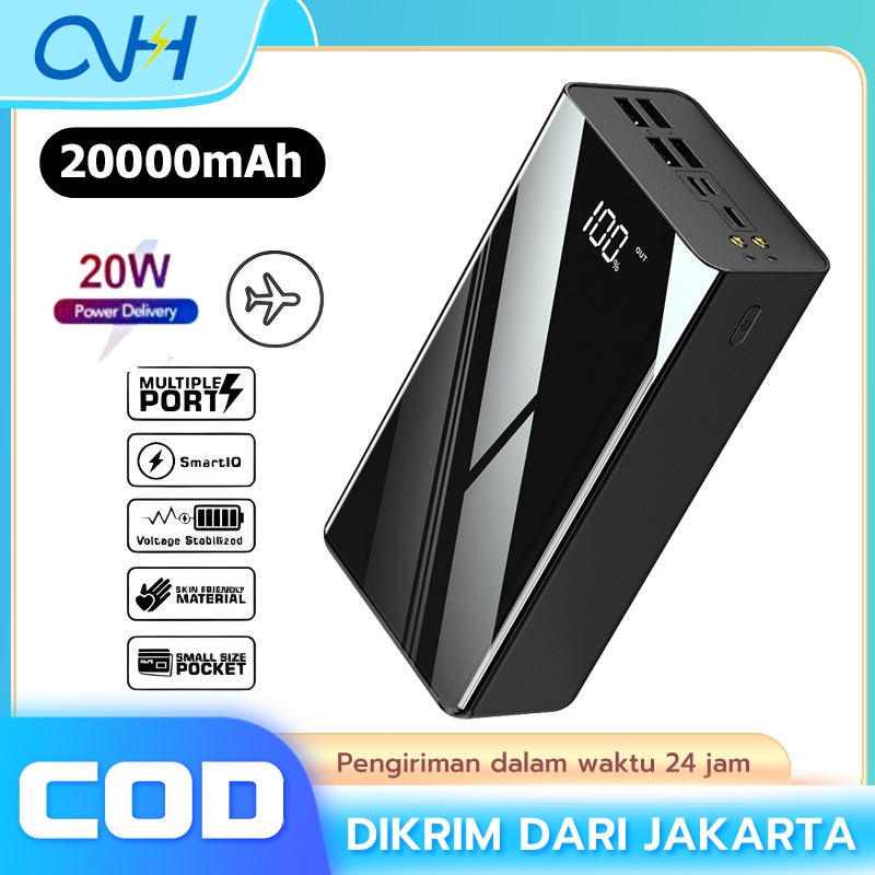 Powerbank 20000mah Digital Display Fast Charging Super Power