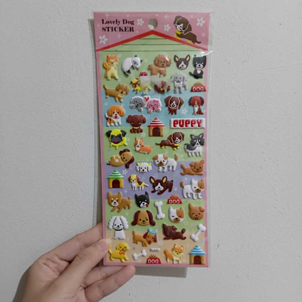 

Gambar Tempel Sticker Motif Anjing Dog Doggy Timbul Stiker Lucu