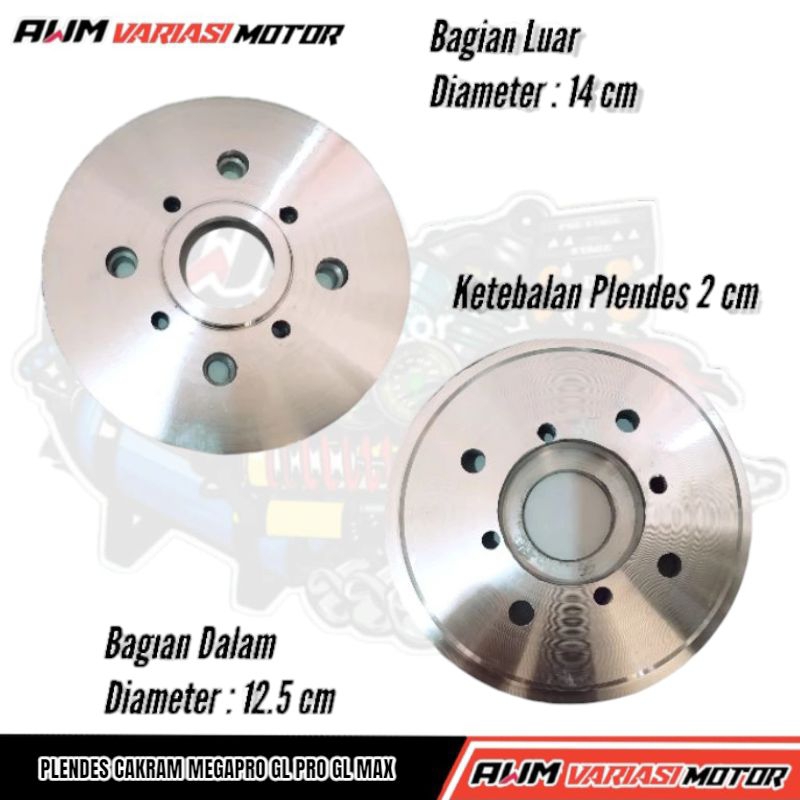 Plendes Cakram Megapro Bagian Belakang AWM High Quality PNP Megapro GL Pro GL Max