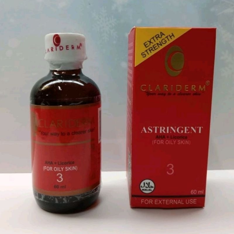 toner clariderm astringent original