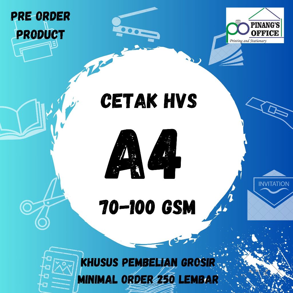 

CETAK HVS A4 GROSIR (70-80gsm)