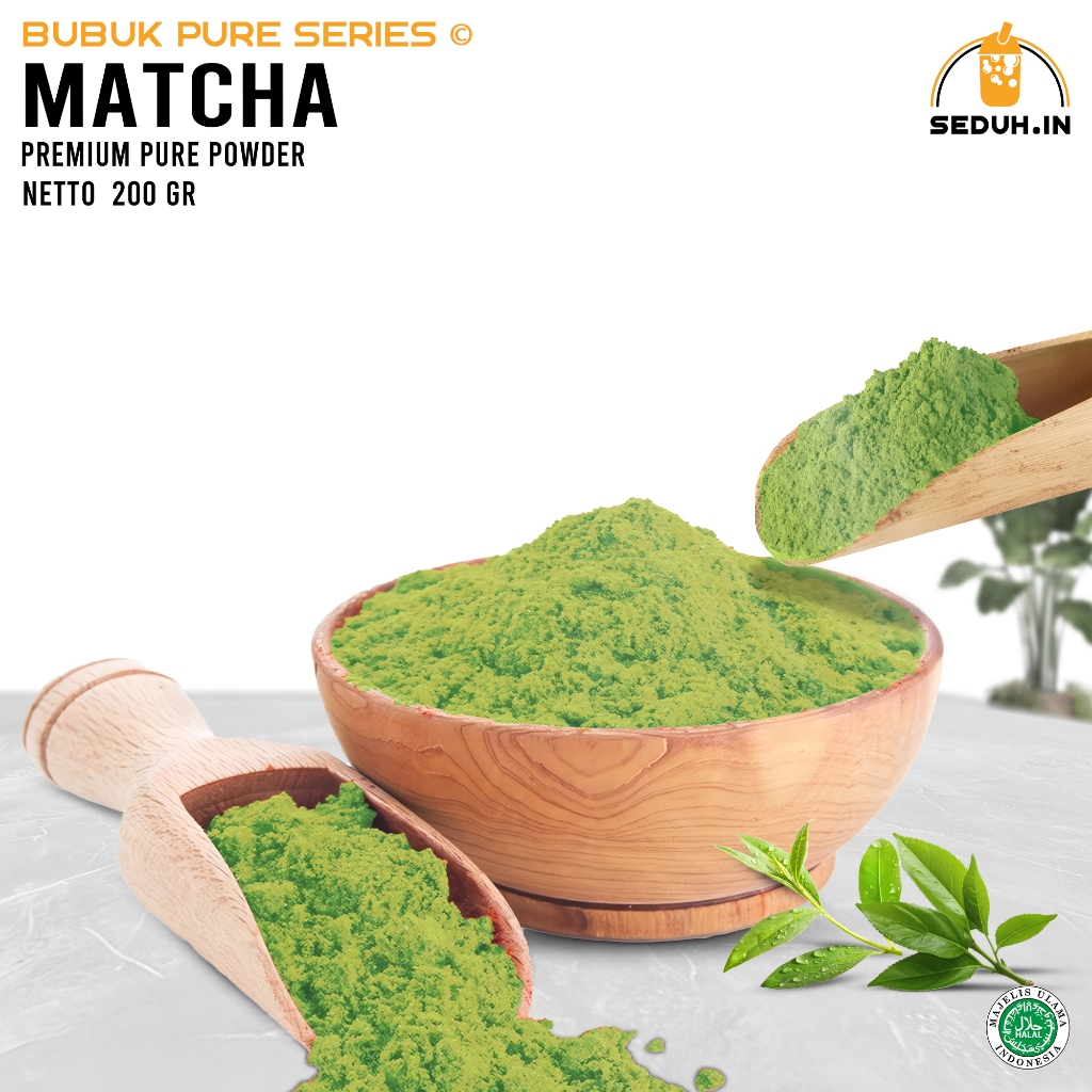 

BUBUK MATCHA GREEN TEA ORIGINAL 200GR / PREMIUM JEPANG