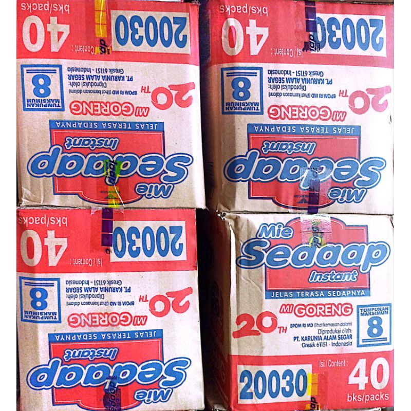 

Mie Sedap Goreng 1 karton isi 40pcs