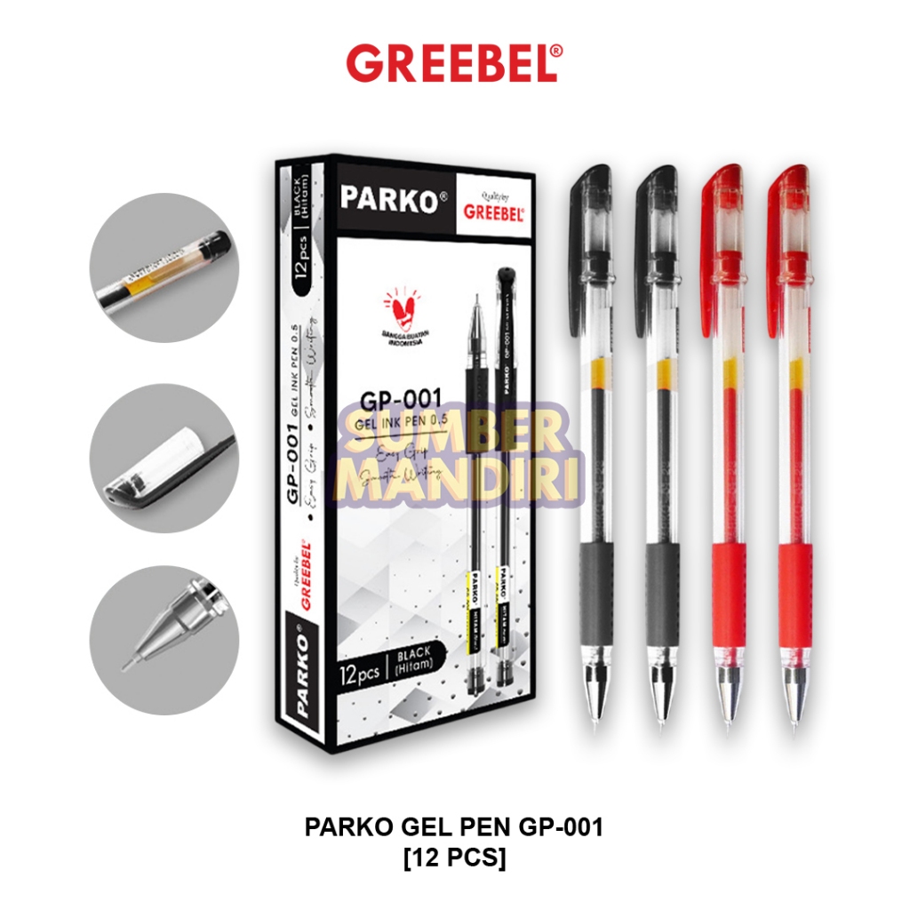 

Gel Pen Pulpen Pena GREEBEL Parko GP-001 0.5 [12 PCS]