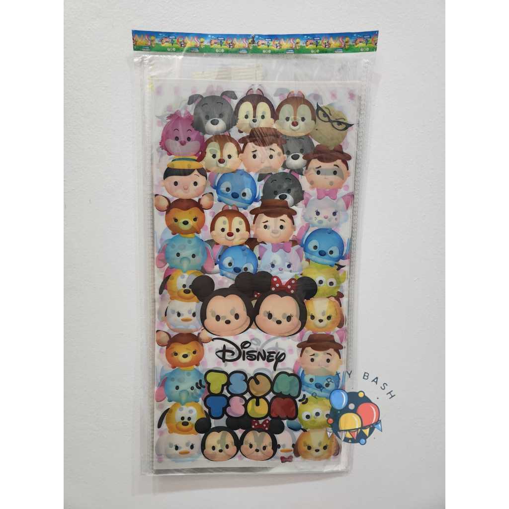 

party bash / ( 1 pack isi 10 pcs ) plastik opp snack karakter ukuran small 18 cm x 36 cm medium 20 cm x 40 cm large 25 cm x 50 cm / kado / bingkisan / goodie bag / kantong / ulang tahun / party / ultah / kado / souvenir