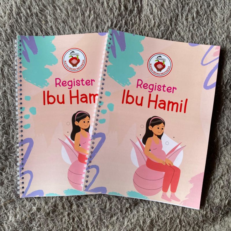 

Buku Register Bidan Ibu Hamil Ukuran A4 Spiral