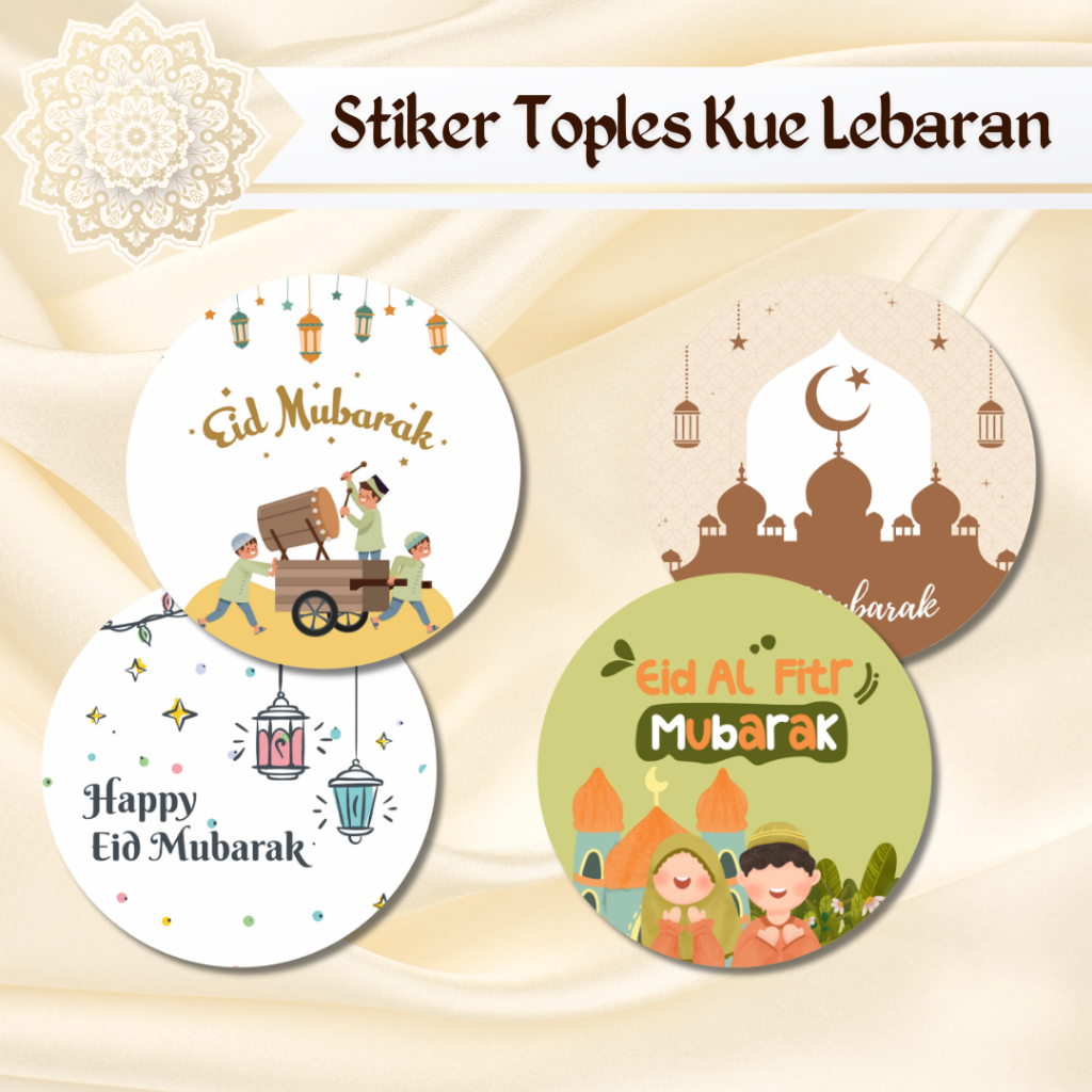 

Sticker Toples Kue Lebaran Selamat Hari Raya Idul Fitri Eid Mubarak Bedug Littlepapers