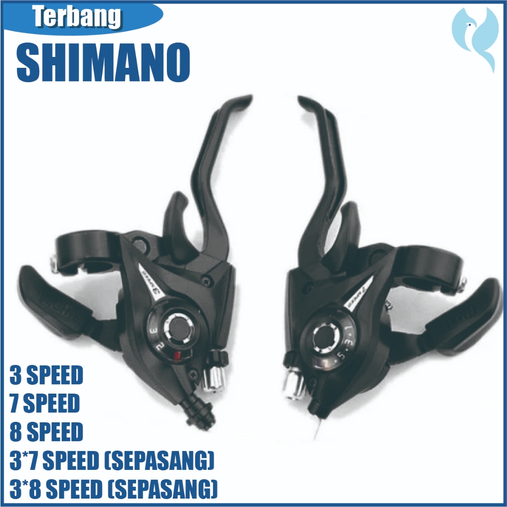 Shifter Operan Gigi Sepeda MTB 3*7 Handle Alloy  Kiri Kanan Handel Sifter Federal Gunung Dewasa