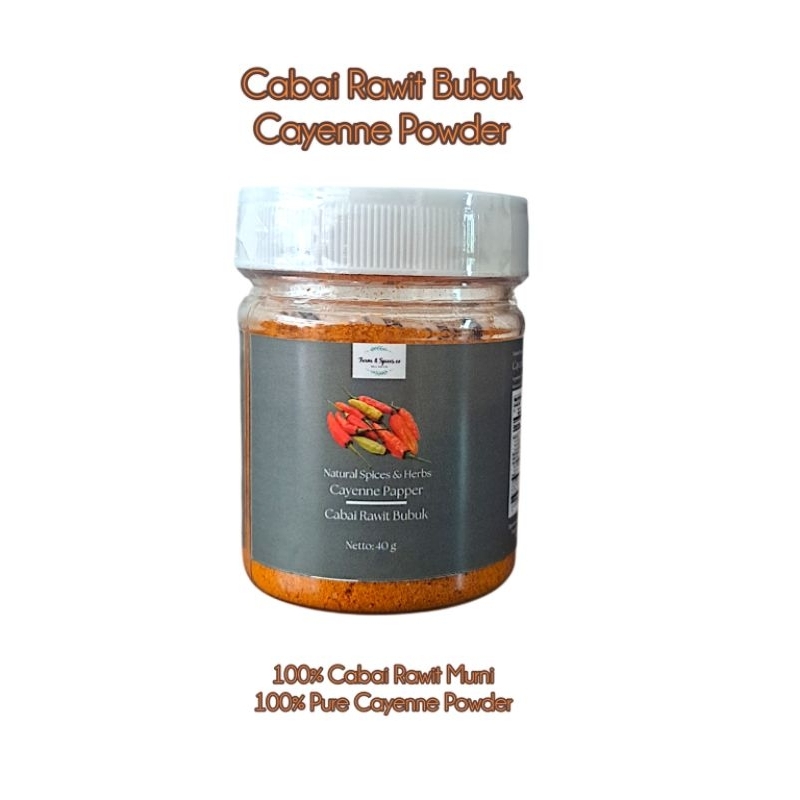 

Cabai Rawit Bubuk Murni/ Pure Cayenne Powder