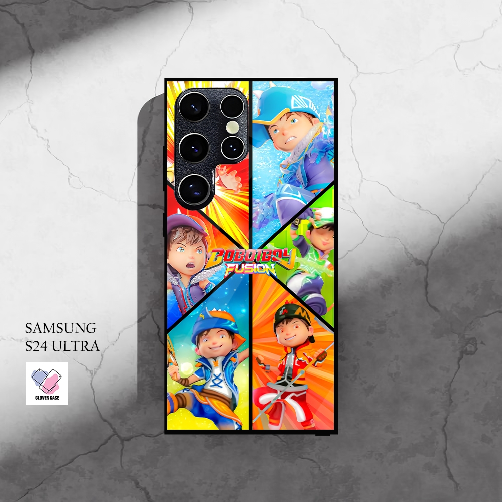 [KN17]  Case Glossy Case | SAMSUNG S24 ULTRA | CASE KEKINIAN LUCU |  Casing Hp Kilau Motif BOBOIBOY