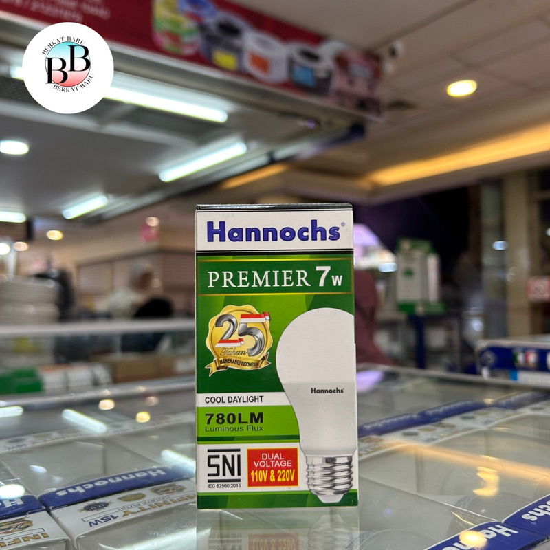 Lampu Bohlam LED Hannochs Premier 7 Watt (Cahaya Putih / 6.500K)