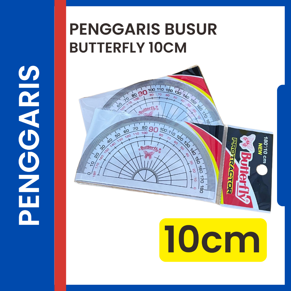 

Penggaris busur butterfly 10cm