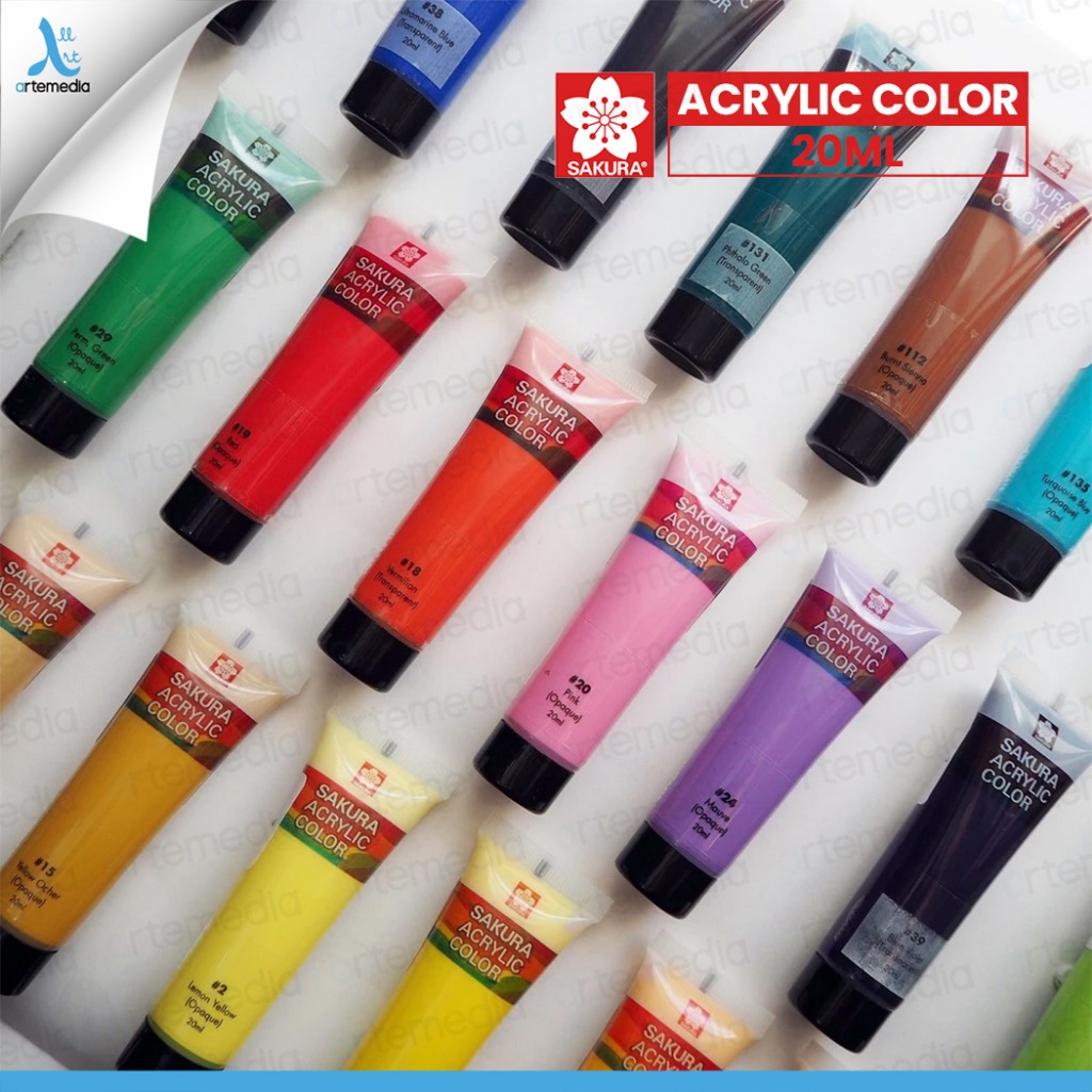 

H7Y Sakura Acrylic 20ml Acrylic Color Paint Cat Akrilik - 01/02