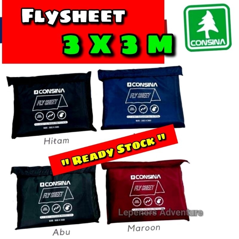 Flysheet Consina 3x3 m Original I Tent Emergency