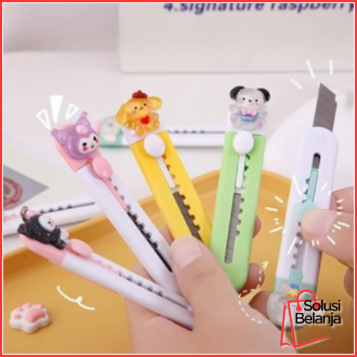 

HL0682 Cutter Mini Karakter Cutter Mini Travelling Pisau Cutter Silet Lucu Y1875