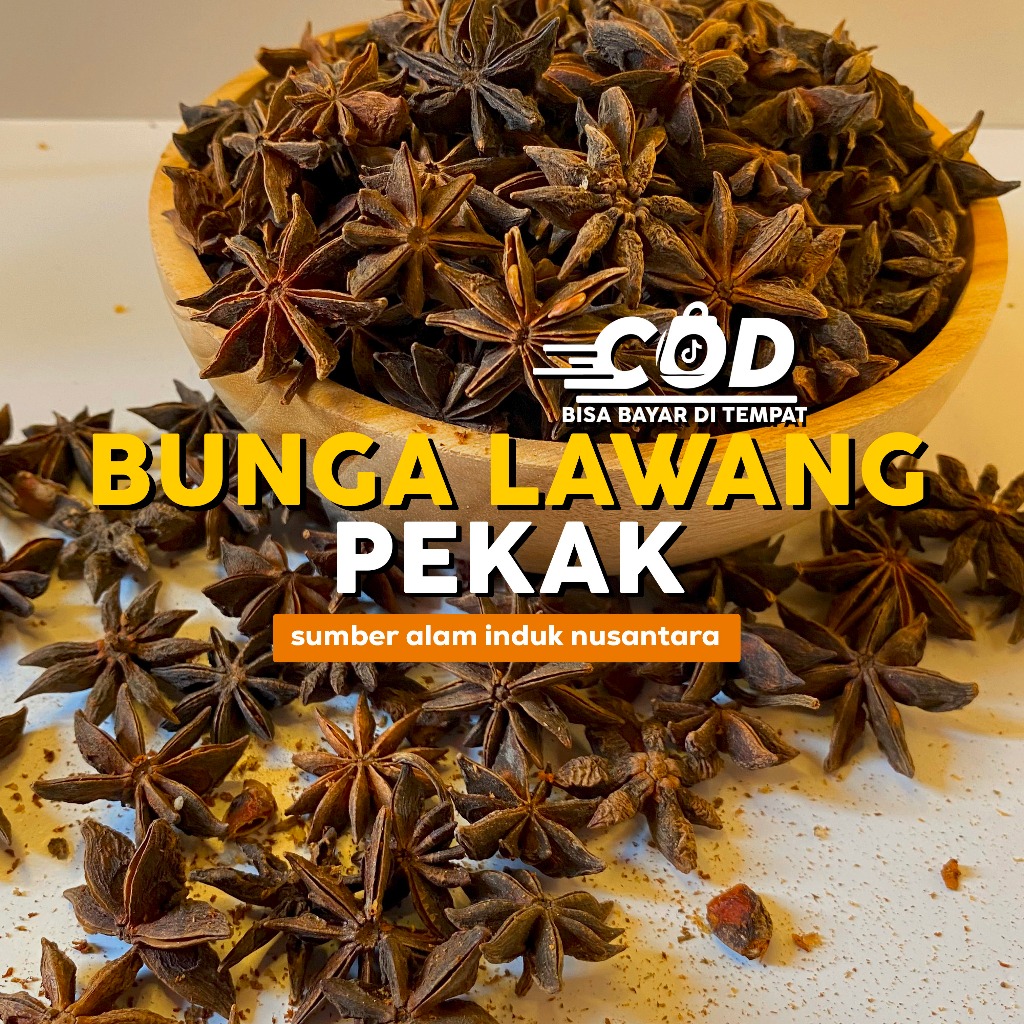 

Bunga lawang 100gr / Pekak / Star anise