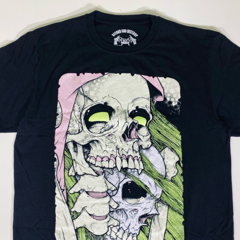 T -shirt  / kaos band   ( grimloc  ) record&destroy