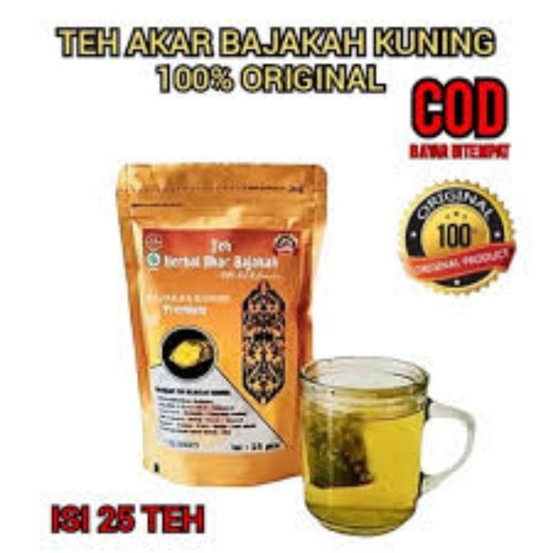 

TEH CELUP AKAR BAJAKAH KUNING PREMIUM ISI 25 PCS ORIGINAL