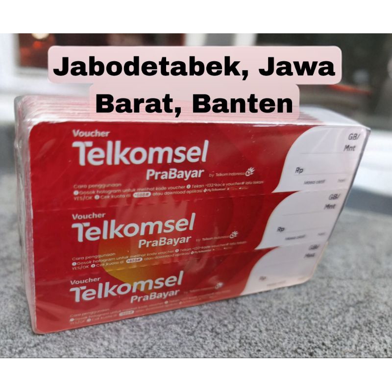 Voucher Telkomsel Kosong isi 75 sn Jabodetabek jabar Banten vocer Telkomsel data kosong