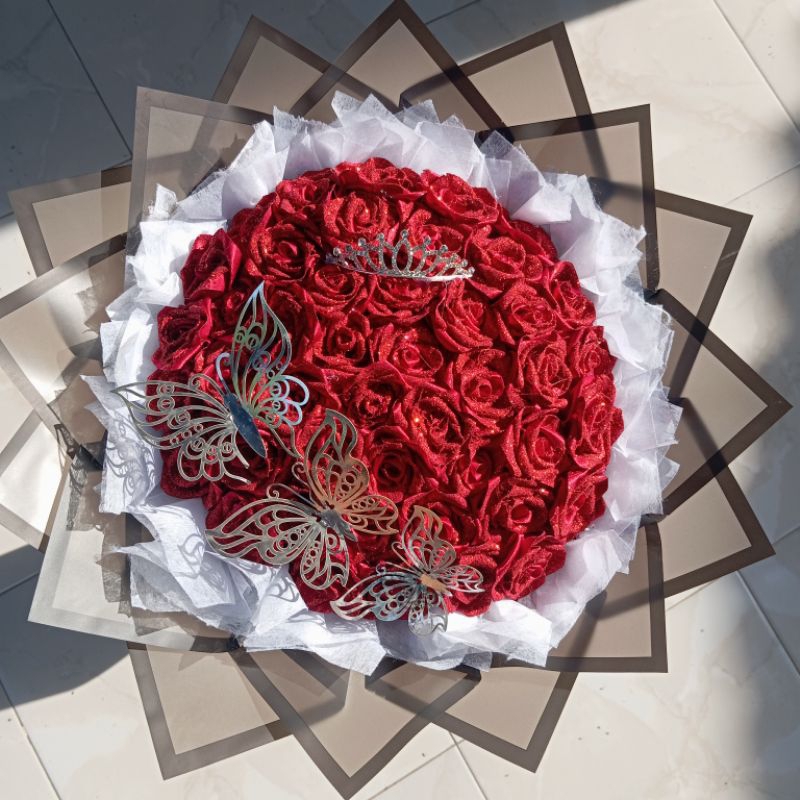 

BUKET PITA SATIN 30 TANGKAI/BUKET PITA SATIN VIRAL /BUKET BUNGA PITA SATIN/BUKET BUNGA PITA SATIN MURAH