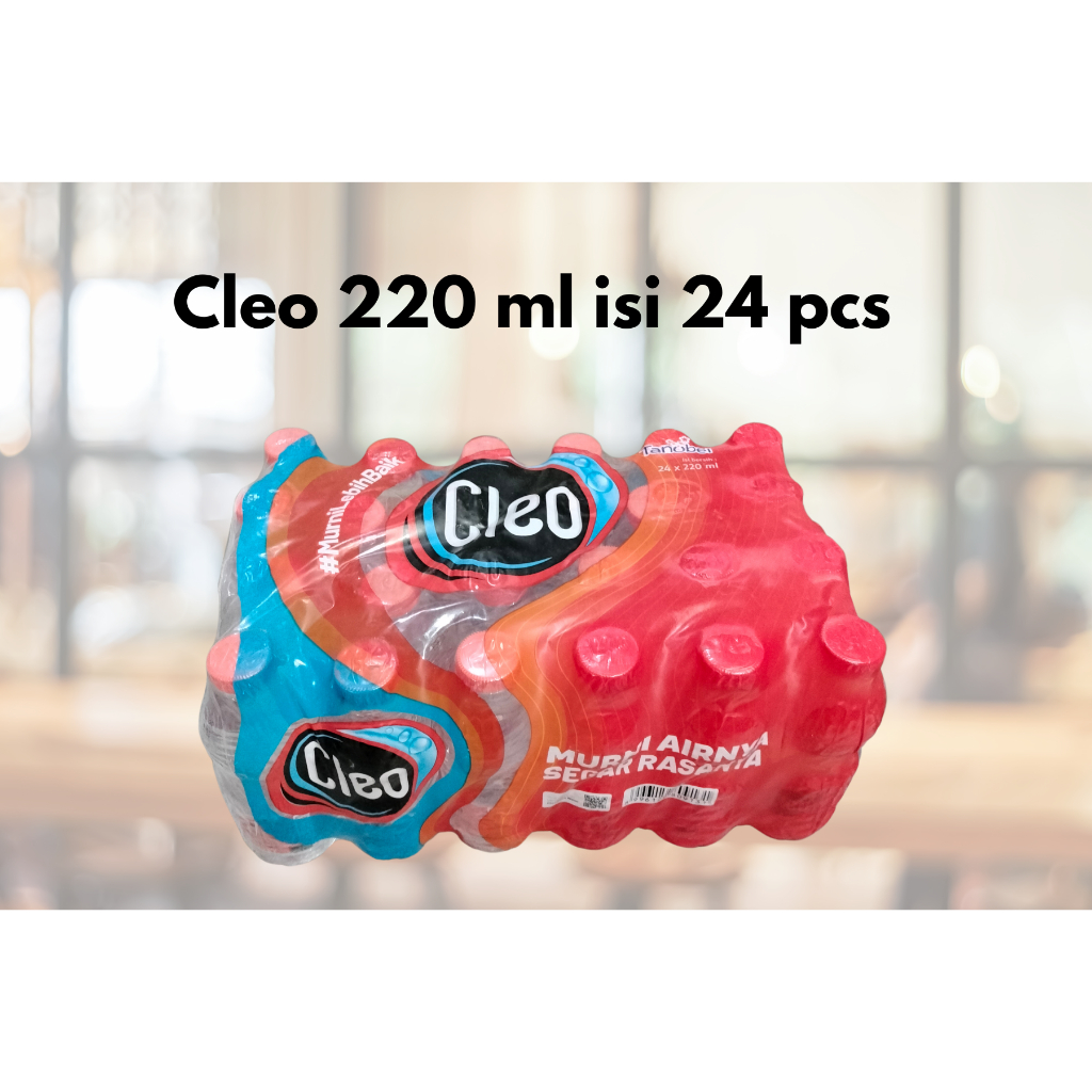 

Cleo 220ml Botol Air Minum Per Pack Isi 24 botol